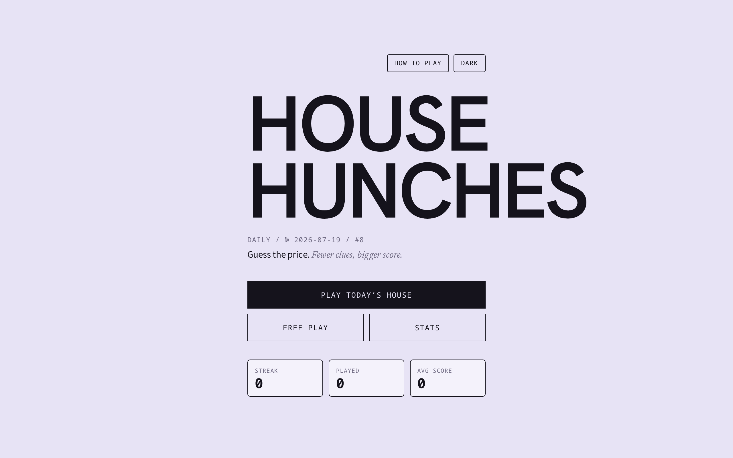Preview of House Hunches